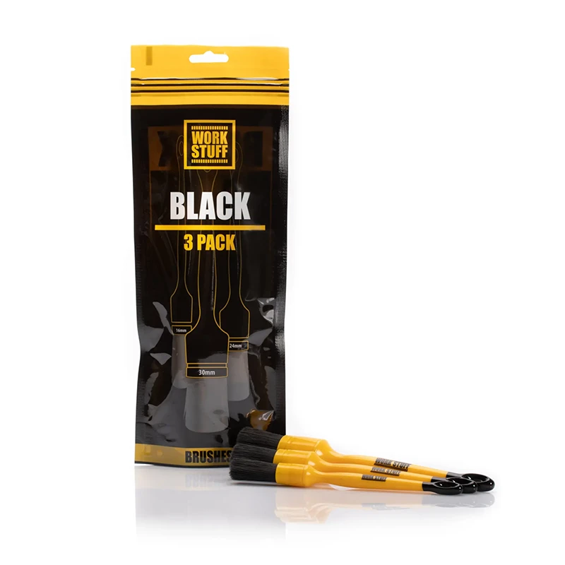 Detailing Brush Black 3-pack